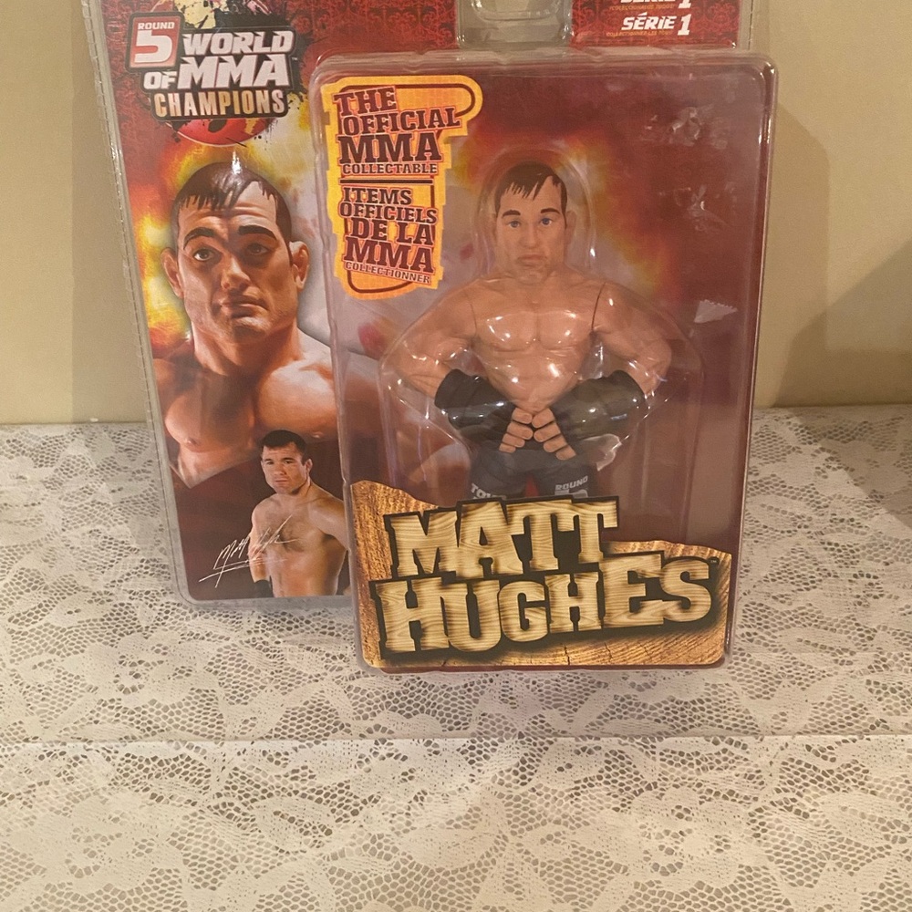 UFC Action Figure - Matt Hughes with Black and Gold Accents